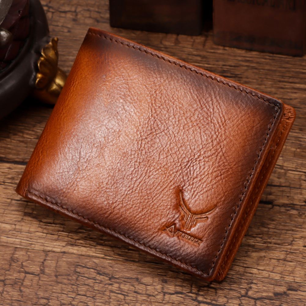 Billetera de Cuero Vacuno Clásica AR13 Con RFID